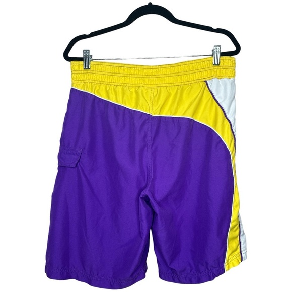 Los Angeles Lakers NBA Swim Trunks Shorts Medium - Picture 5 of 8